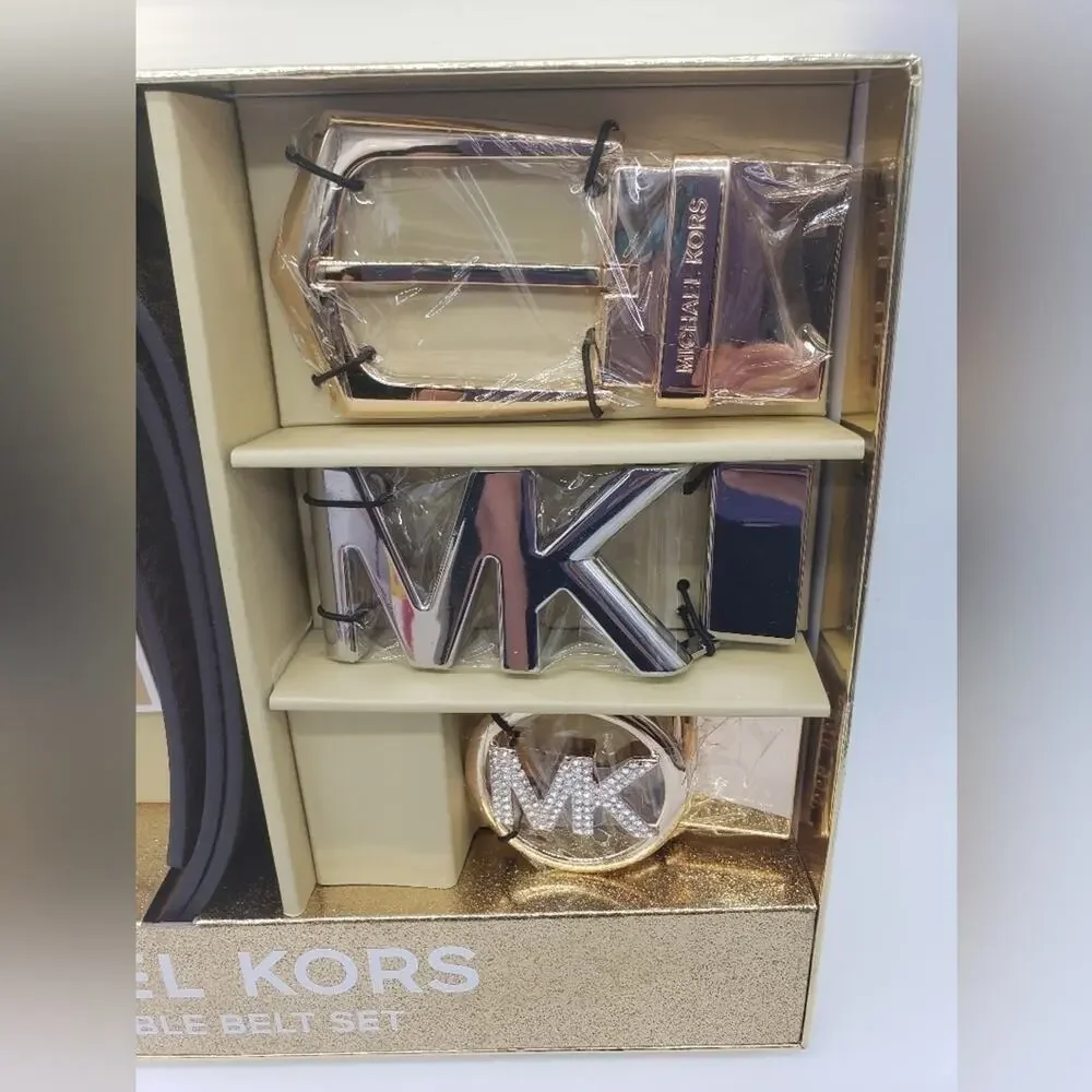 MICHAEL Michael Kors 6 In 1 Reversible Belt Set NWT